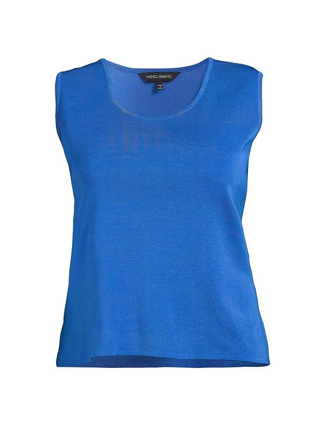 Womens Plus Size Knit Scoopneck Tank Top Product Image