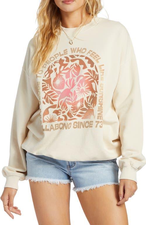 Billabong Ride In Cotton Blend Graphic Sweatshirt Product Image