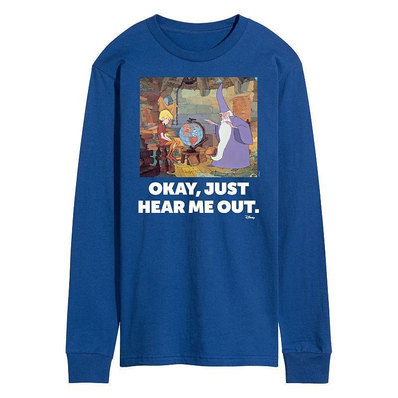 Disneys The Sword in the Stone Mens Okay, Just Hear Me Out Long Sleeve Graphic Tee Product Image