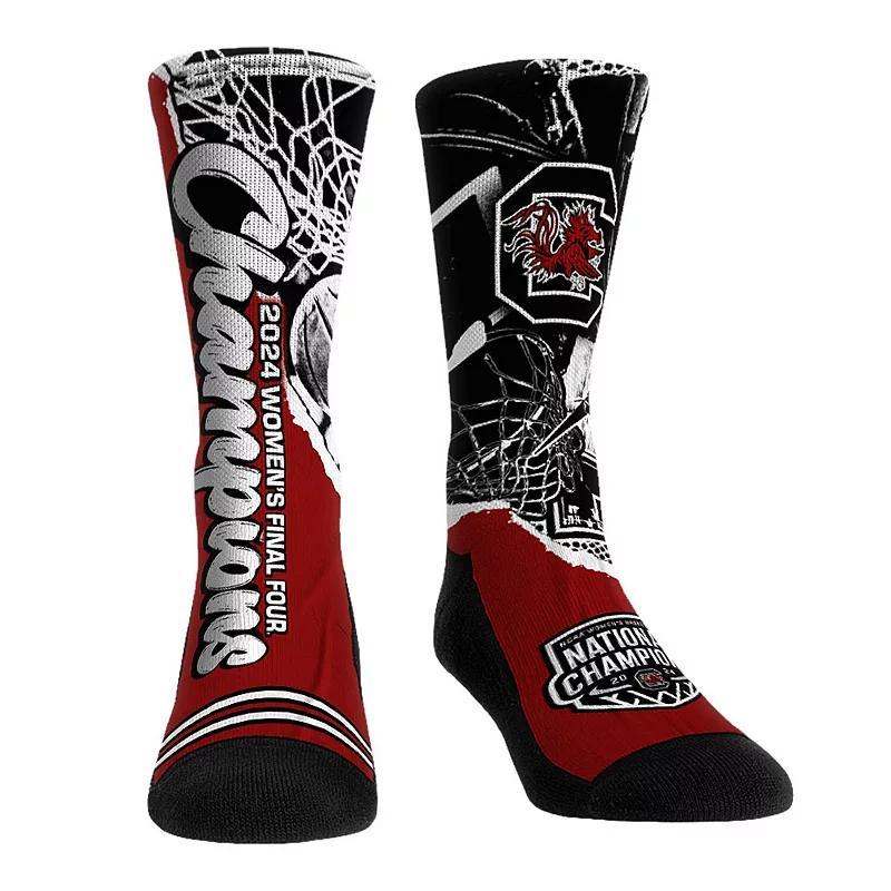 Unisex Rock Em Socks Garnet South Carolina Gamecocks 2024 NCAA Womens Basketball National Champions Crew Socks, Adult Unisex Product Image