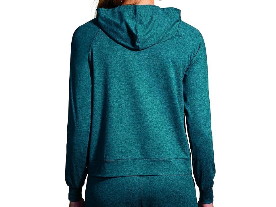 Brooks Luxe Hoodie (Heather Moroccan ) Women's Clothing Product Image