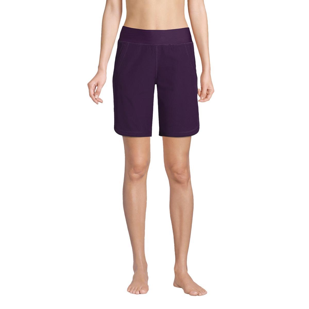 Womens Lands End 9 Quick Dry Swim Board Short With Panty Product Image