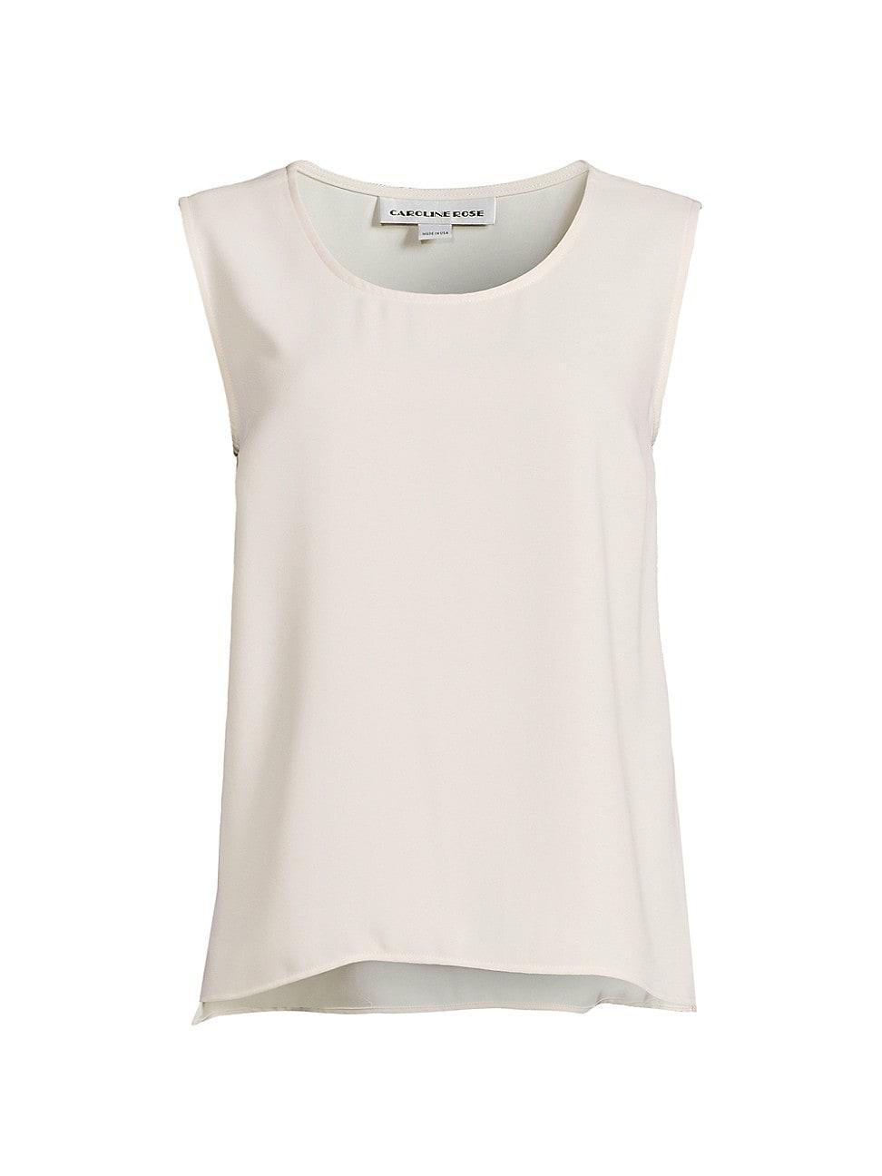 Womens Suzette Crepe Sleeveless Blouse Product Image