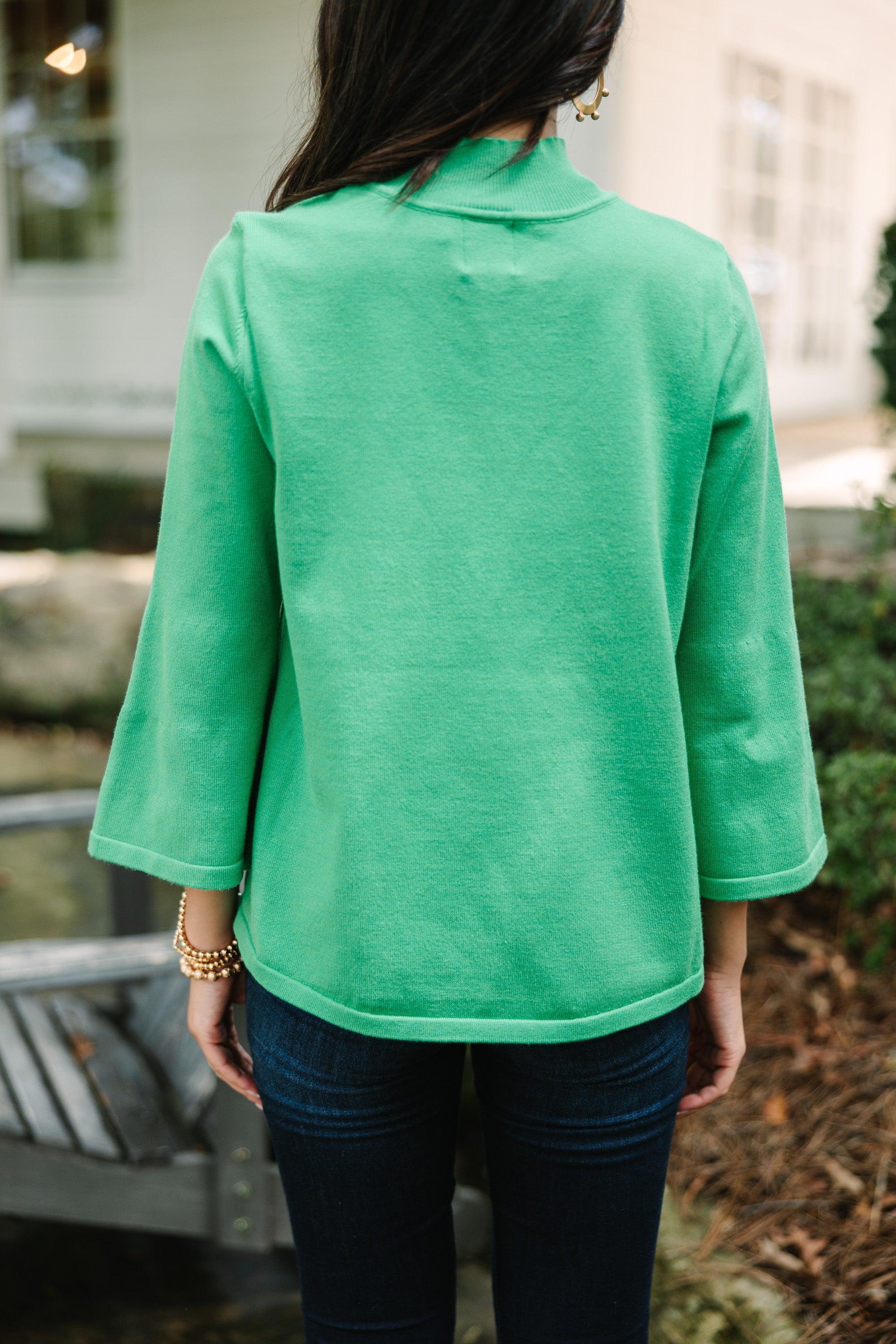 Take You There Kelly Green Sweater Female Product Image