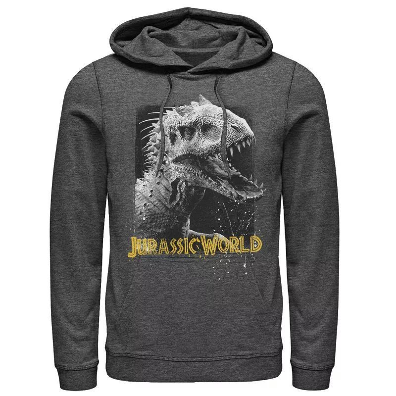 Mens Jurassic World Indominus Rex Profile View Graphic Pullover Hoodie Blue Product Image