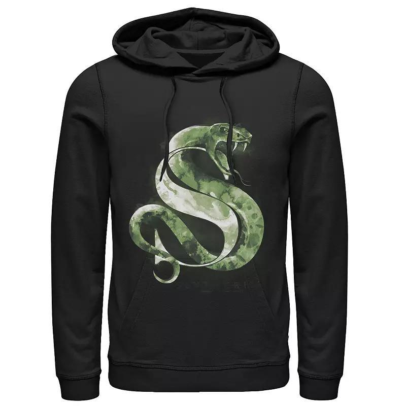 Mens Harry Potter House Slytherin Watercolor Hoodie Black Product Image