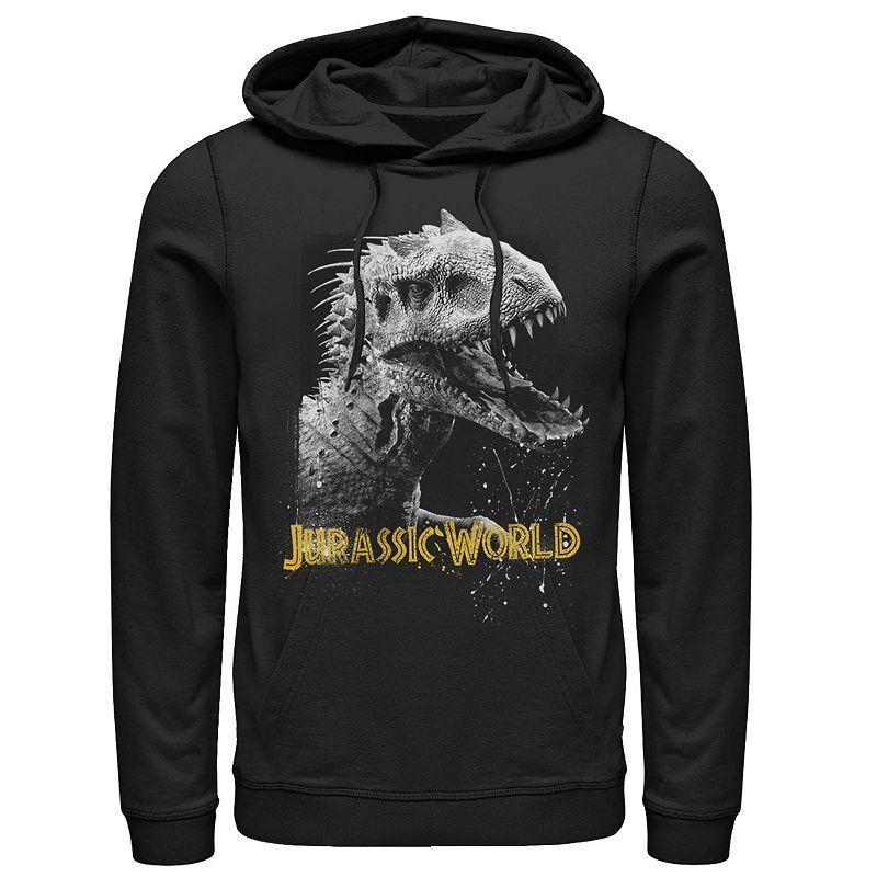 Mens Jurassic World Indominus Rex Profile View Graphic Pullover Hoodie Blue Product Image