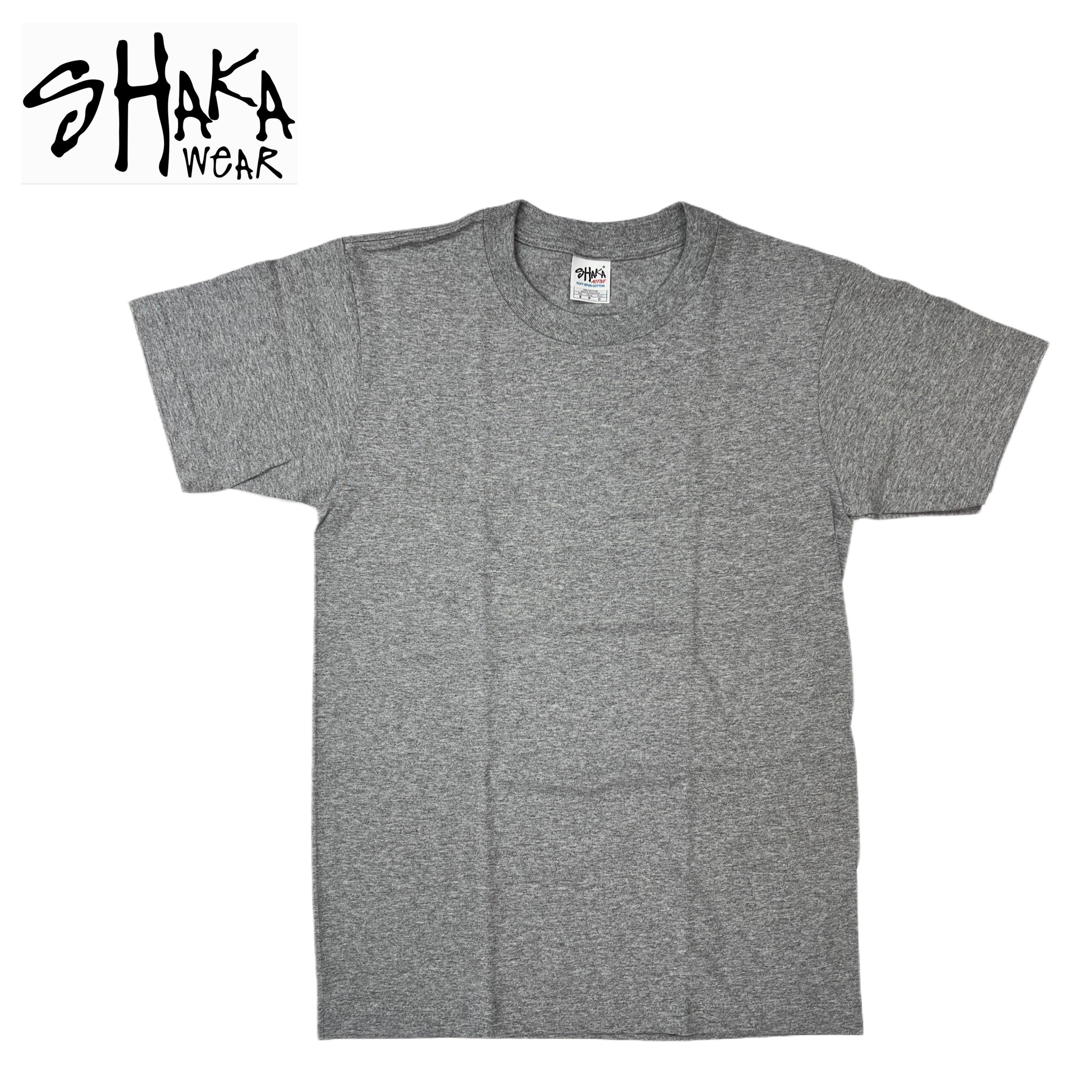 Shaka Wear 6.0 oz Active Short Sleeve T-Shirt (Brown/Charcoal Grey/Heather Grey/Khaki/Navy) Male Product Image