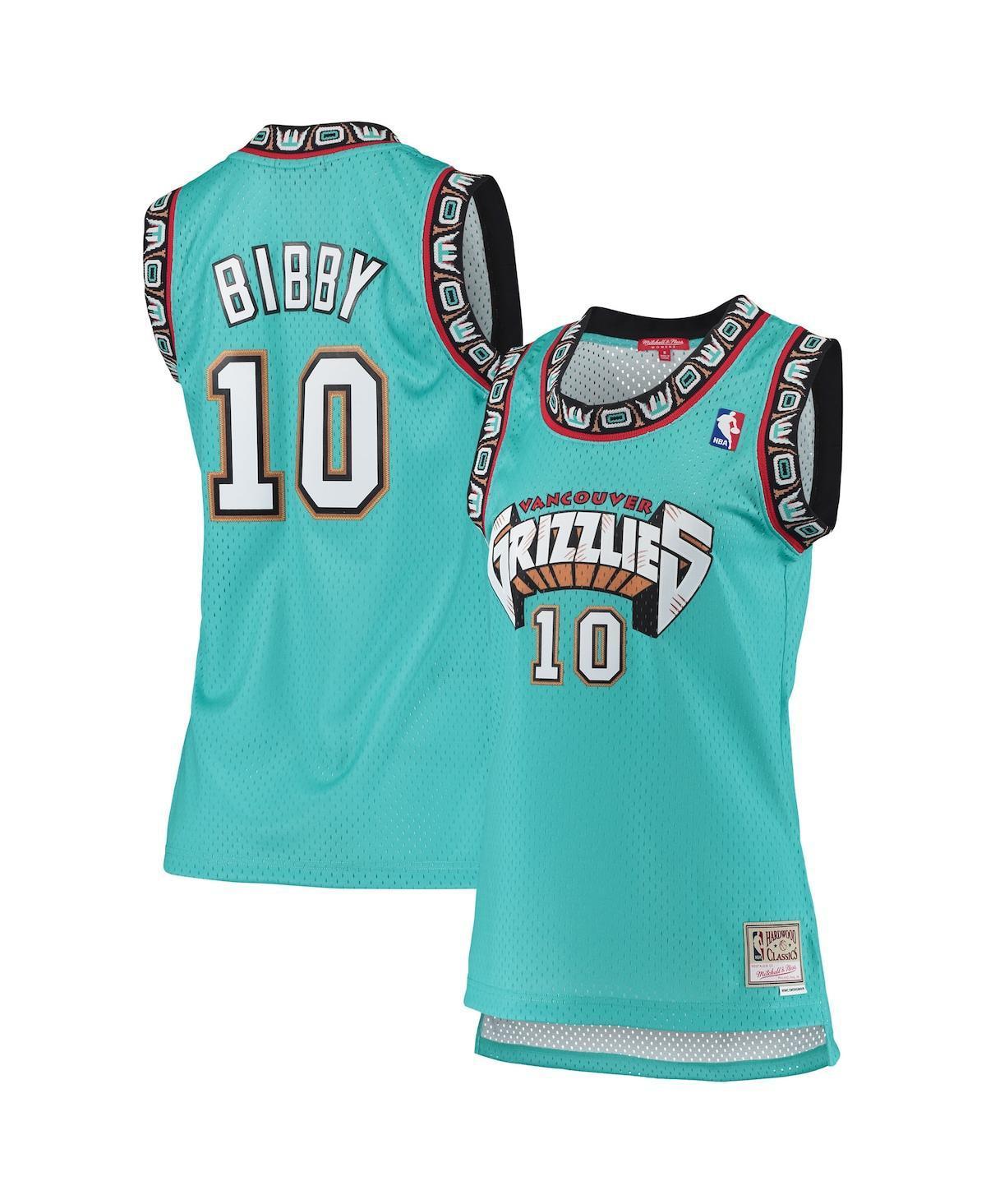 Womens Mitchell & Ness Mike Bibby Turquoise Vancouver Grizzlies 1998-99 Hardwood Classics Swingman Jersey - Turquoise Product Image