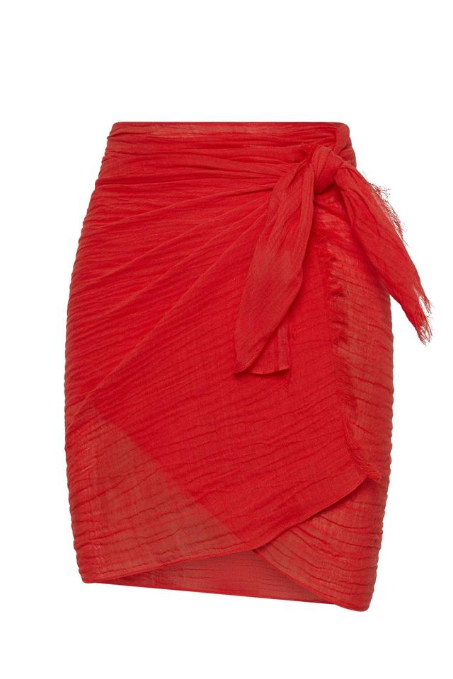 Mykonos Sarong - Chili Pepper Crinkle Product Image