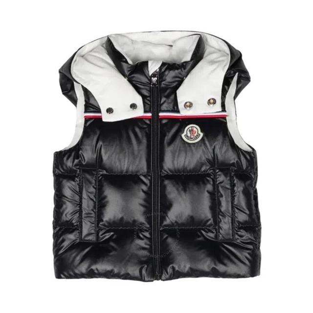 Sleeveless Puffer Jacket In Blue Product Image