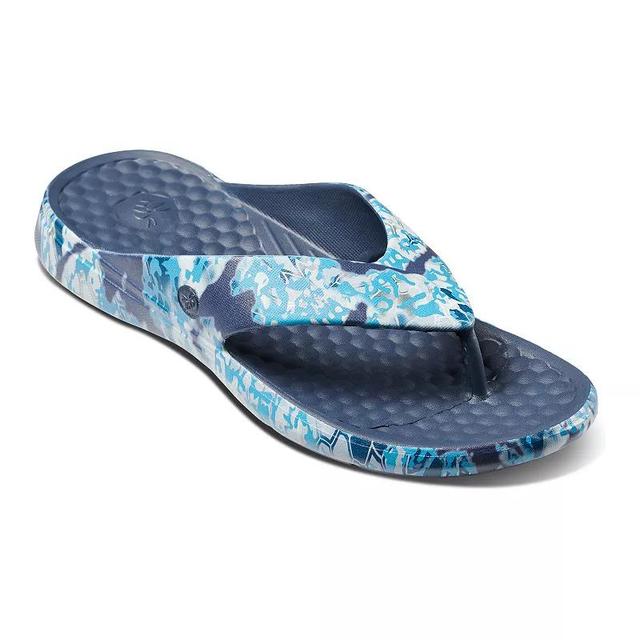 Joybees Adult Casual Flip Sandals - Dark Blue/Light Blue 10 Product Image