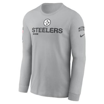 Pittsburgh Steelers Salute to Service Mascot Edge Legend Nike Mens NFL Long-Sleeve T-Shirt Product Image