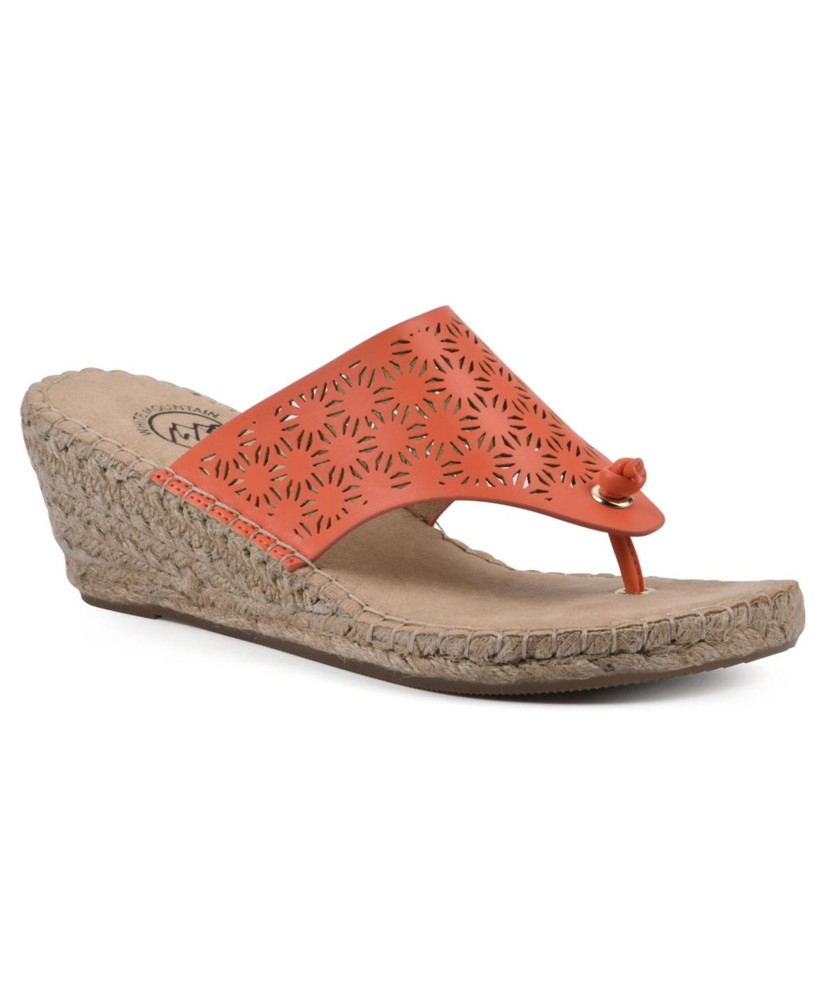 White Mountain Womens Beaux Espadrille Wedge Sandals Product Image