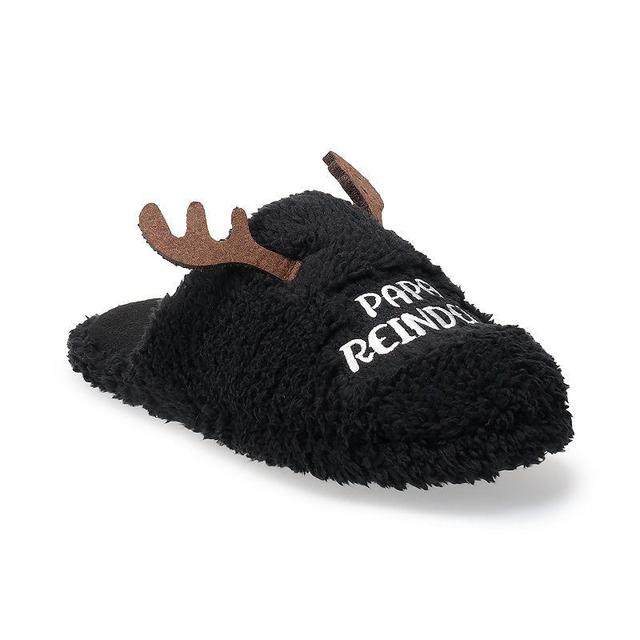 Mens Jammies For Your Families Reindeer Slippers Grey Product Image