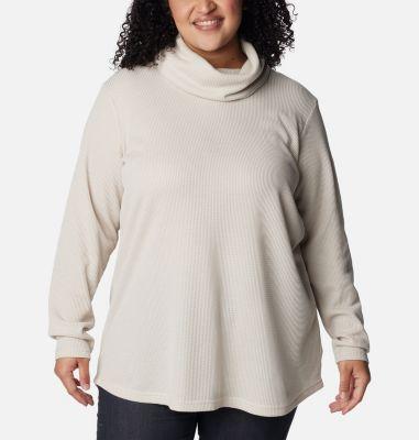 Columbia Women's Holly Hideaway Waffle Cowl Neck Pullover - Plus Size- Product Image