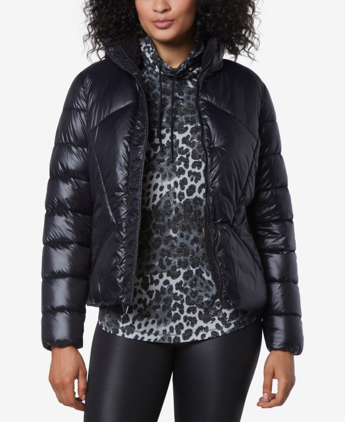 Andrew Marc Sport Womens Puffer Jacket With Sherpa Lining Product Image