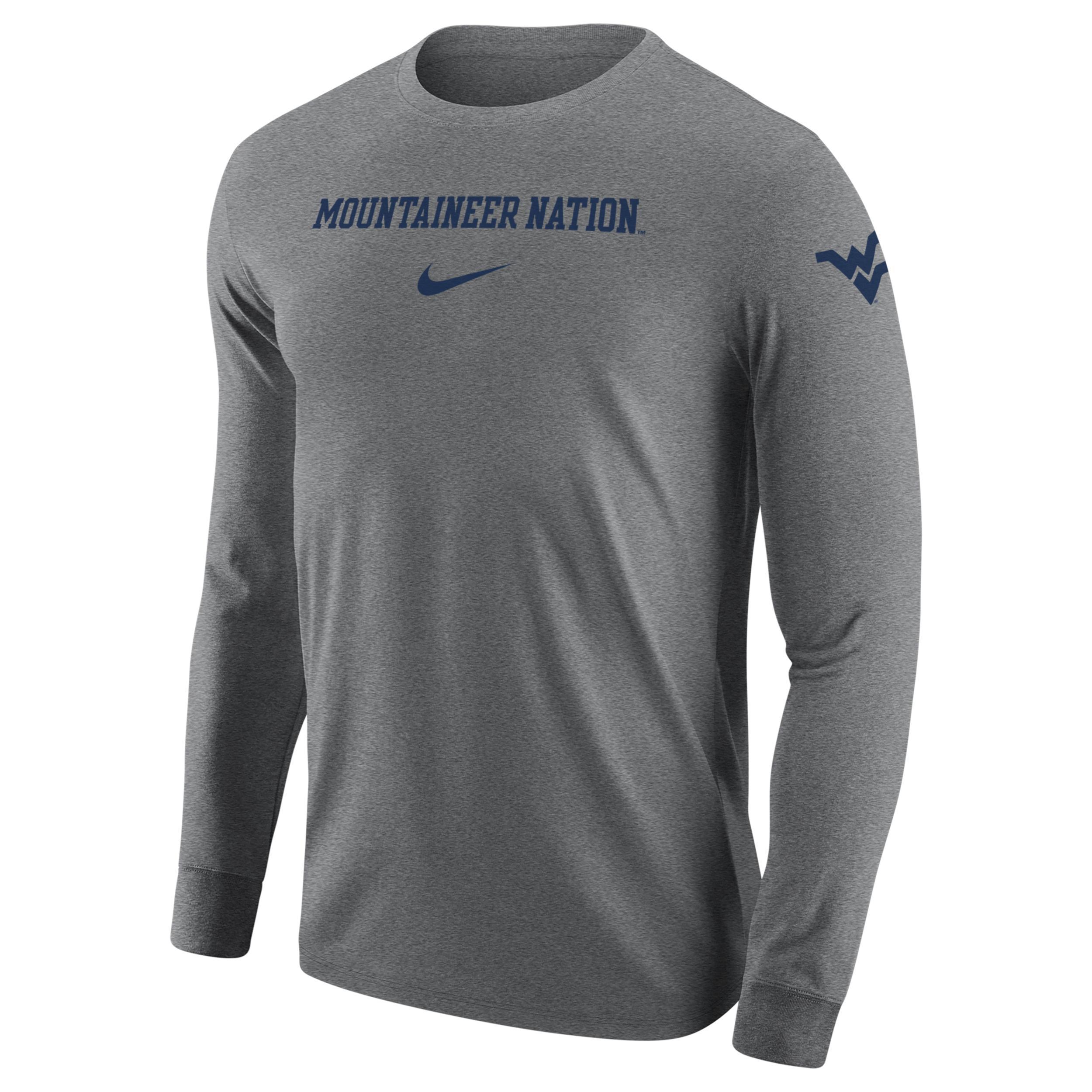 West Virginia Nike Mens College Long-Sleeve T-Shirt Product Image