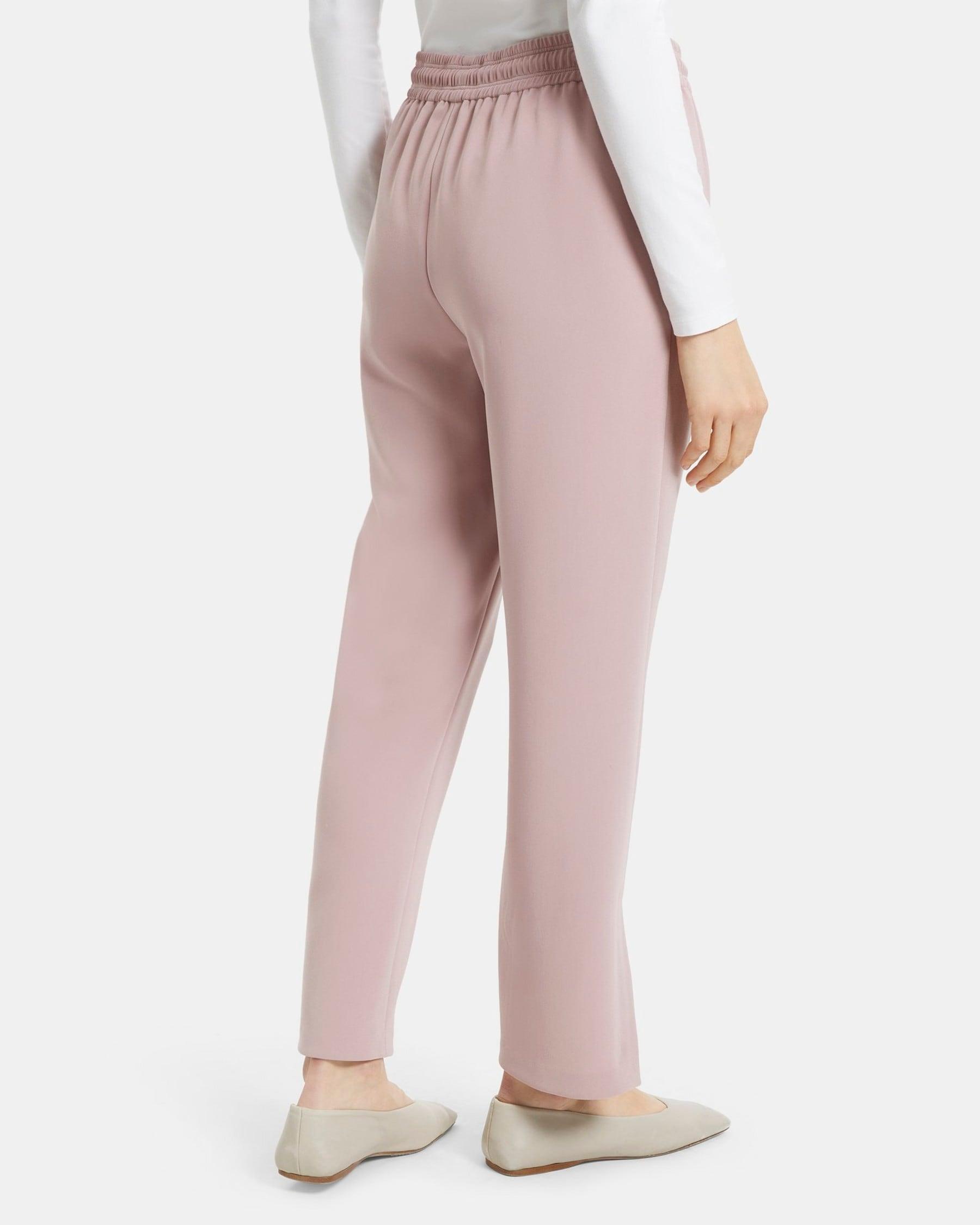 Slit Pull-On Track Pant in Crepe Product Image