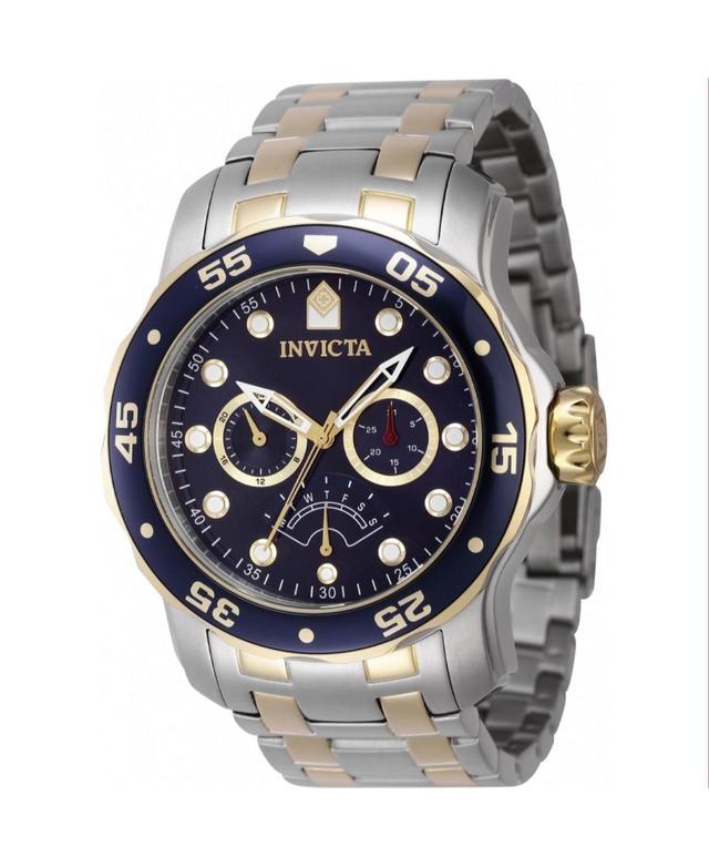 Invicta Mens 47001 Pro Diver Quartz Chronograph Blue Dial Watch - Blue Product Image