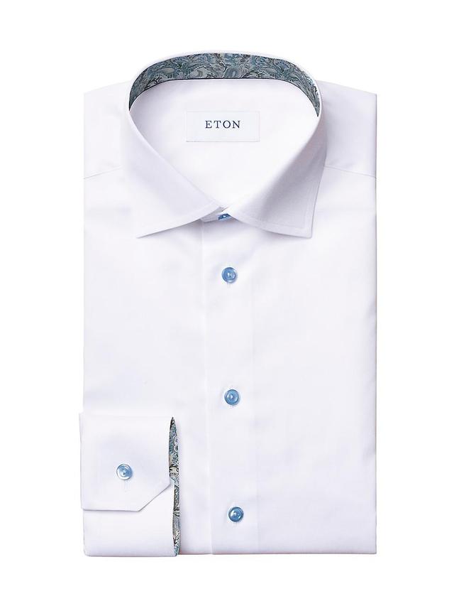 Mens Slim Fit Twill Dress Shirt Product Image