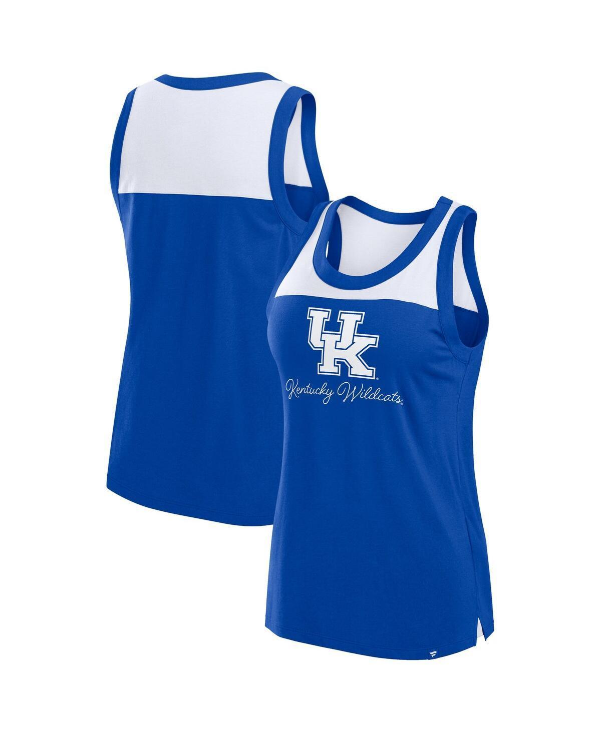 Womens Fanatics Royal Kentucky Wildcats Crosley Colorblock Tank Top Product Image