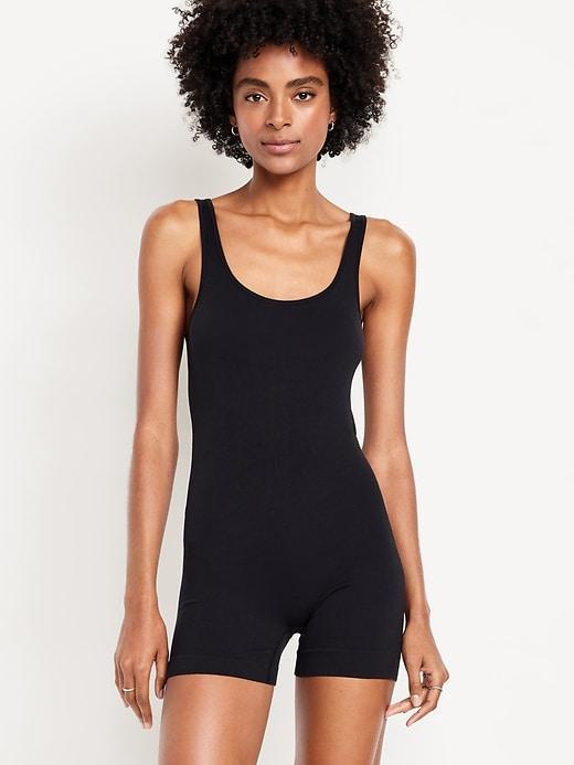 Seamless Ribbed Tank Top Bodysuit Product Image