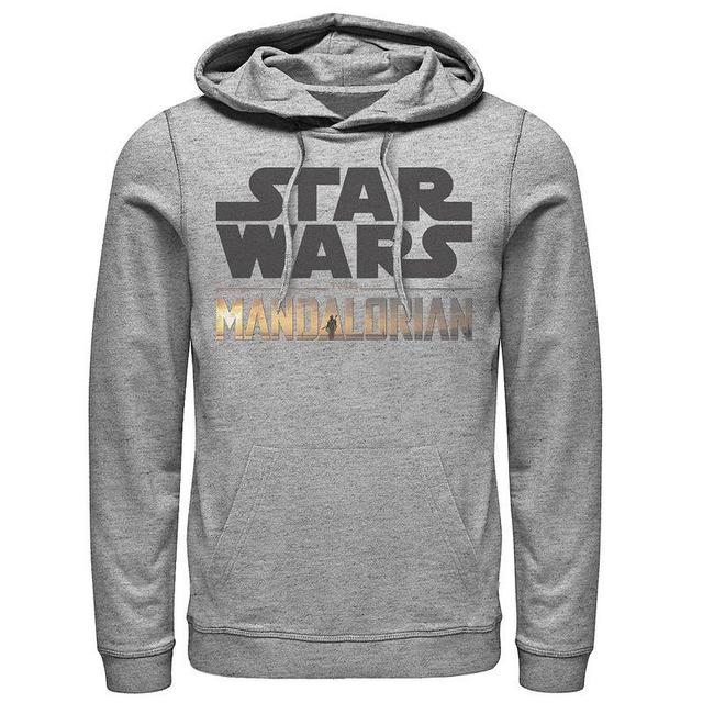 Mens Star Wars The Mandalorian Show Logo Stack Graphic Hoodie Product Image