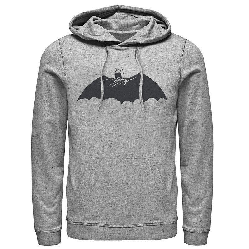 Mens DC Comics Batman Side Portrait Logo Hoodie Product Image