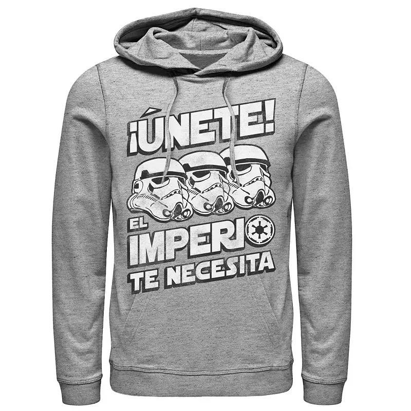 Mens Star Wars Unete El Imperio Te Necesita Stormtrooper Faded Portrait Hoodie Product Image