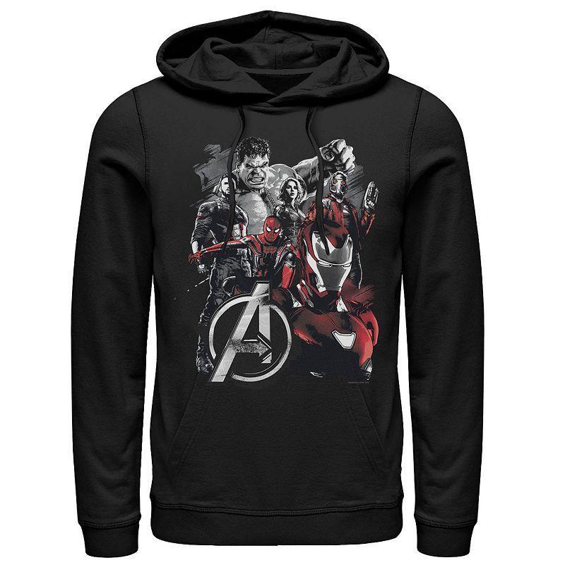 Mens Marvel Infinity War Avengers Grunge Logo Hoodie Product Image