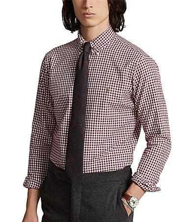 Polo Ralph Lauren Gingham Cotton Oxford Button-Down Shirt Product Image