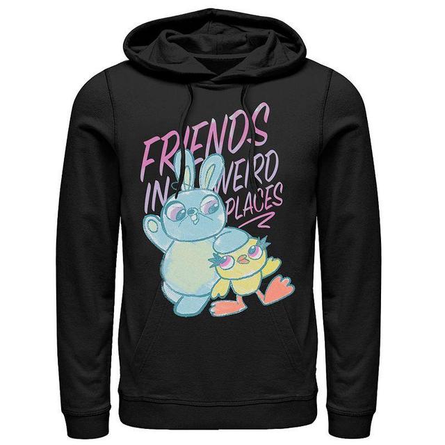 Disney / Pixars Toy Story 4 Ducky & Bunny Mens Friends Sketch Pullover Hoodie Product Image