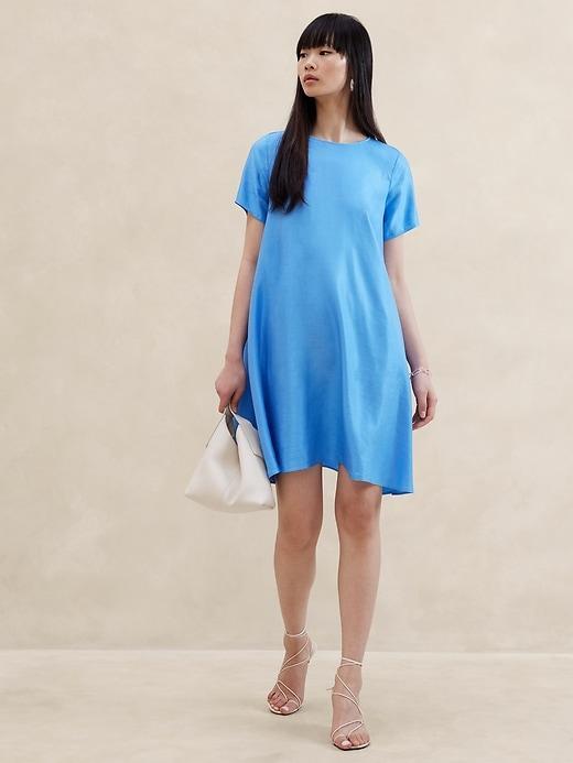 Aurelia Linen-Blend Mini Dress Product Image