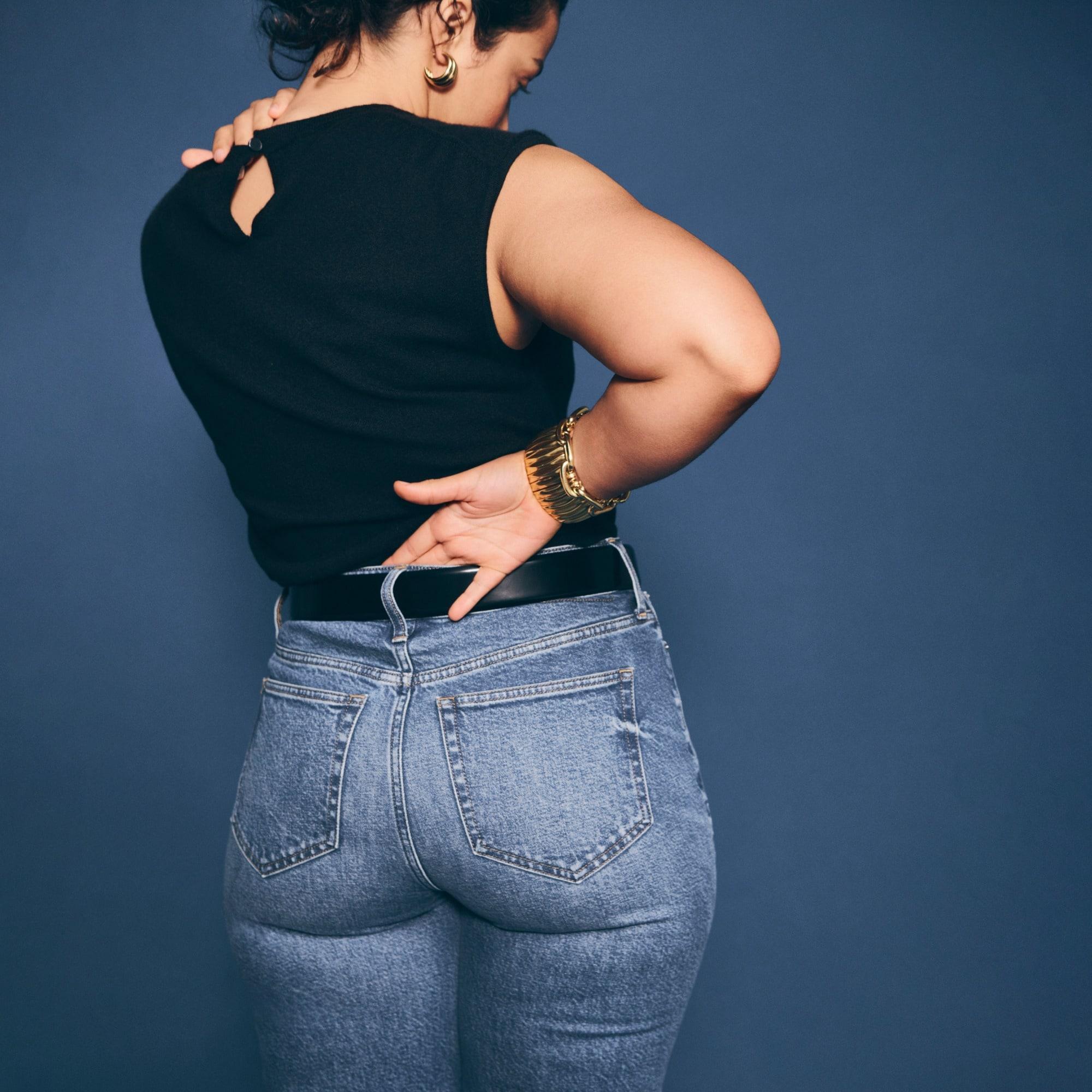 Curvy slim-wide jean in 1996 semi-stretch Product Image