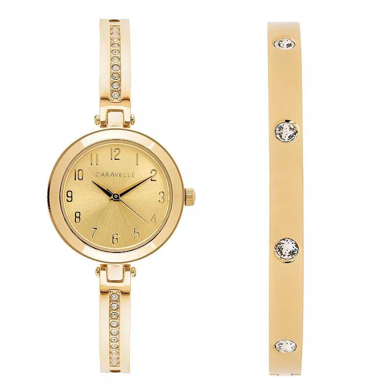 Caravelle New York Women's Dress Bangle Watch, Gold Product Image