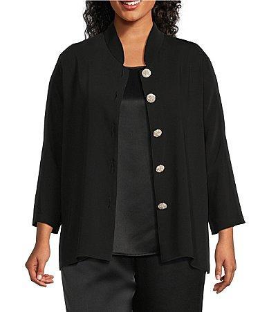 Womens Suzette Pav-Button Crepe Blouse Product Image