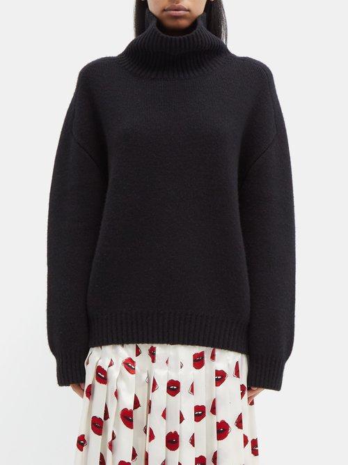 Womens Landen Cashmere Funnel-Neck Sweater Product Image