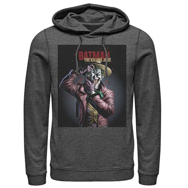 Mens DC Comics Batman The Killing Joke Joker Poster Hoodie Grey Heather Product Image