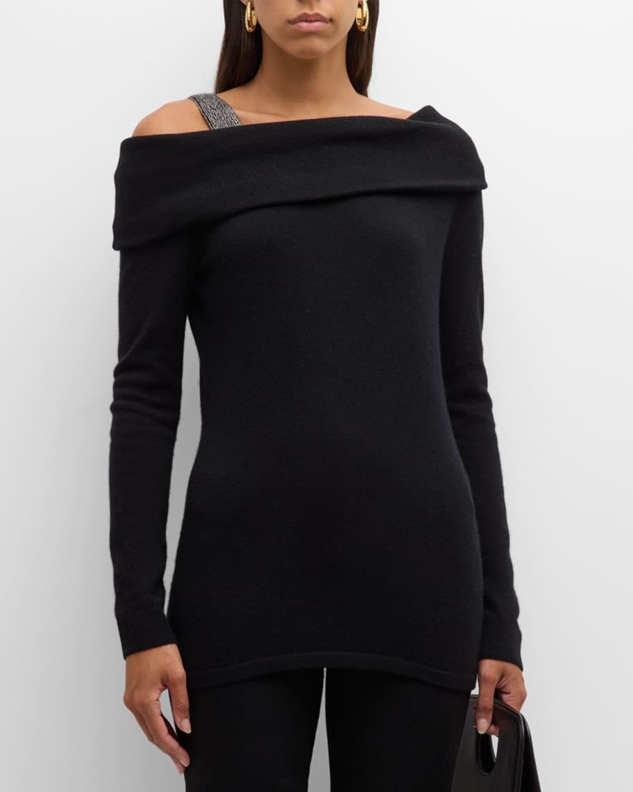 Cashmere Cold Shoulder Top Product Image