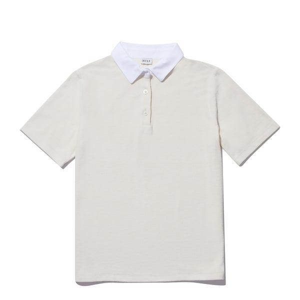 The Women's Terry Polo - Cream Product Image