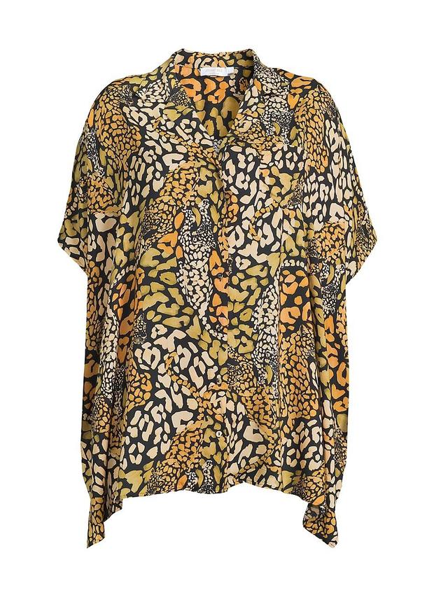 Womens Plus Size Afeni Oversized Button-Front Shirt Product Image