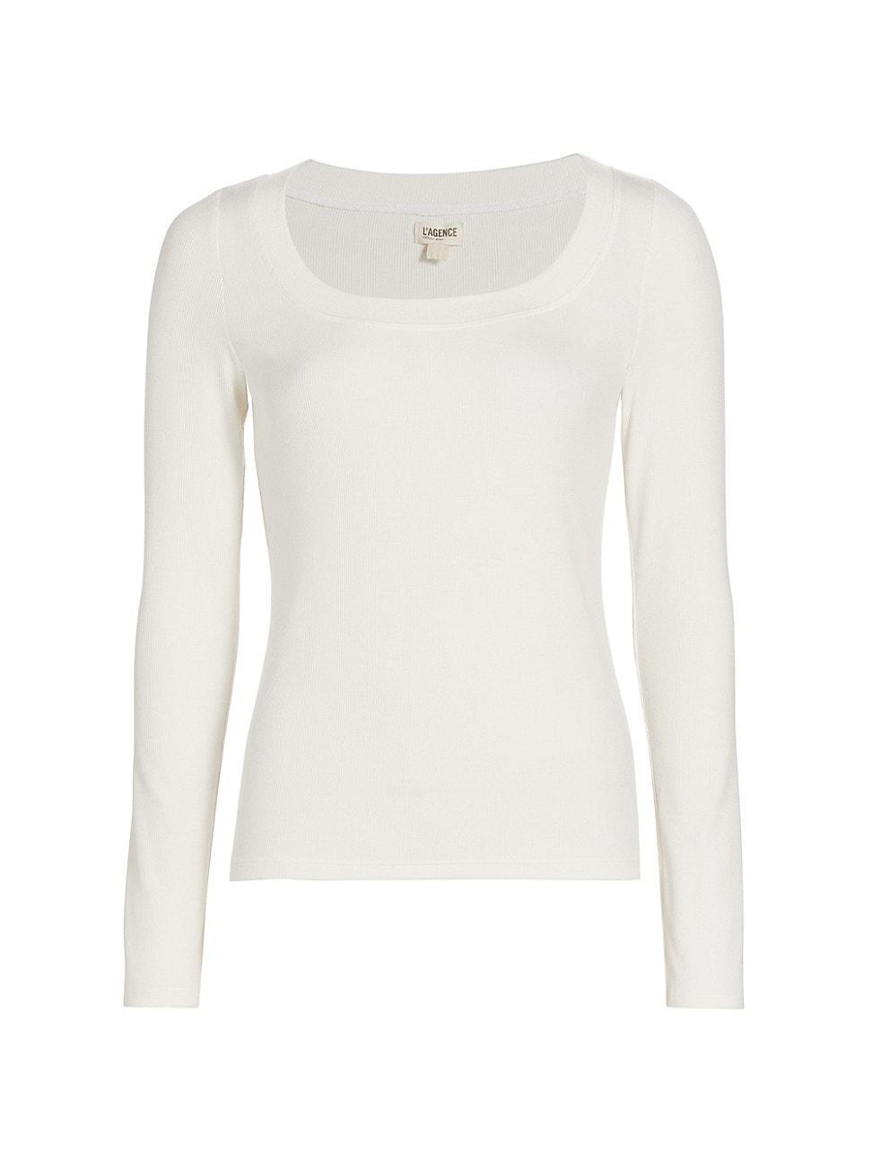 Womens Joanna Long-Sleeve Scoopneck Top product image