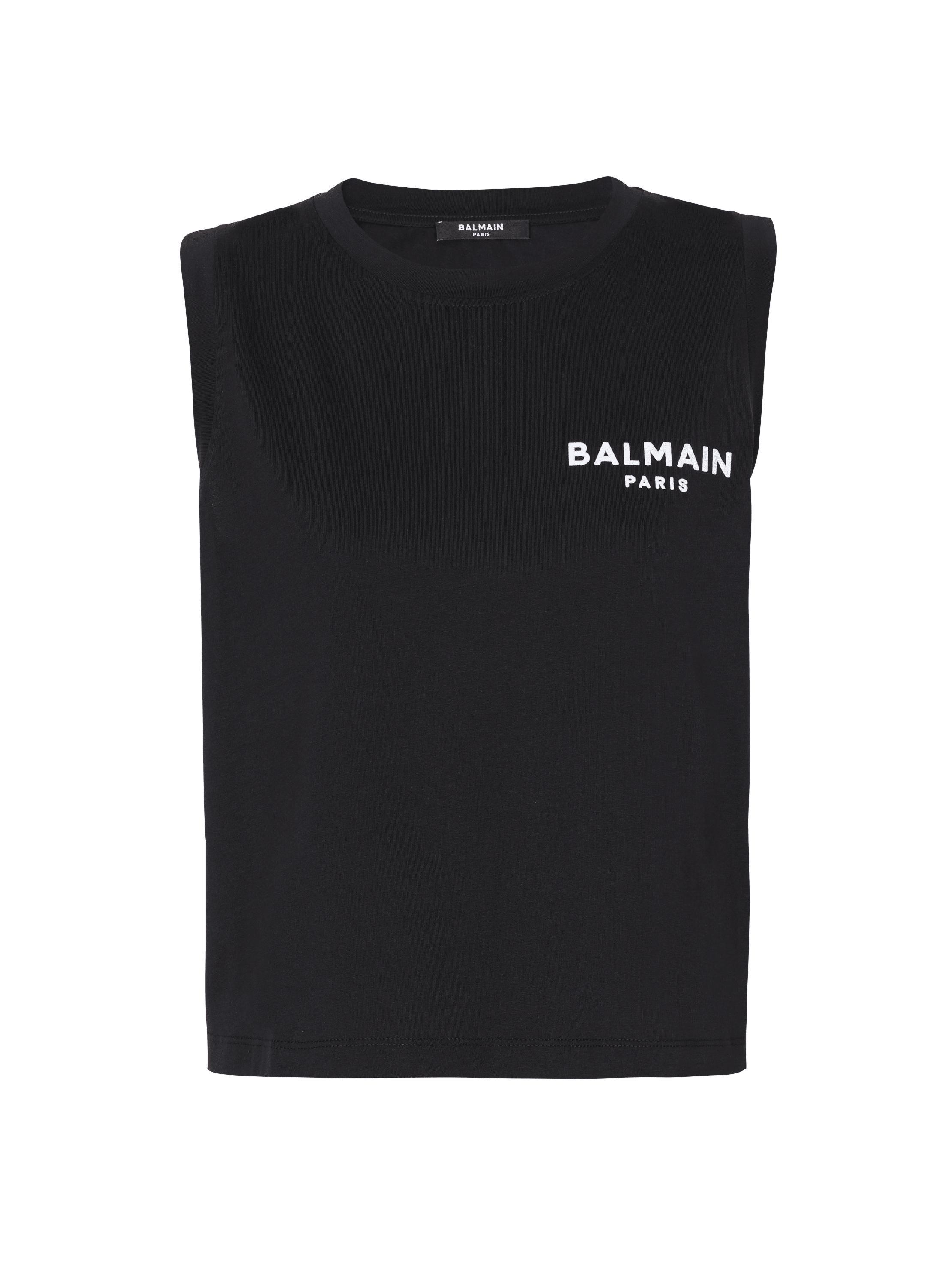 Balmain flocked tank top Product Image