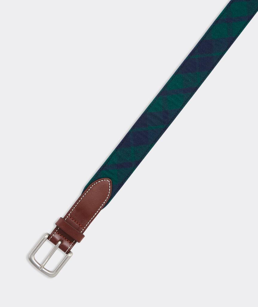 Blackwatch Plaid Canvas Club Belt Product Image