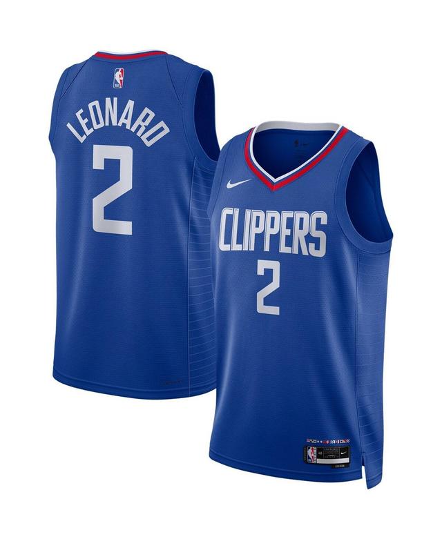 Unisex Nike Kawhi Leonard Royal LA Clippers Swingman Jersey - Icon Edition, Adult Unisex Product Image