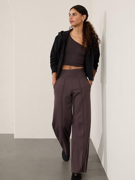 Venice High Rise Track Stripe Wide Leg Pant Product Image