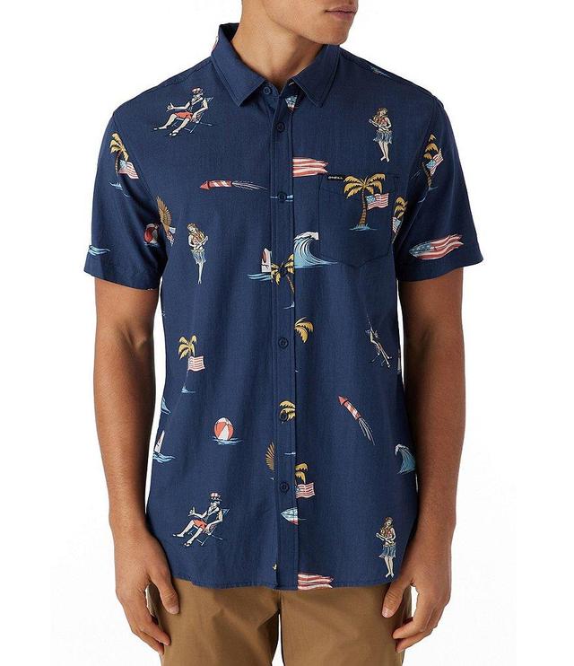 O'Neill Short Sleeve Printed Oasis Eco Woven Shirt Product Image