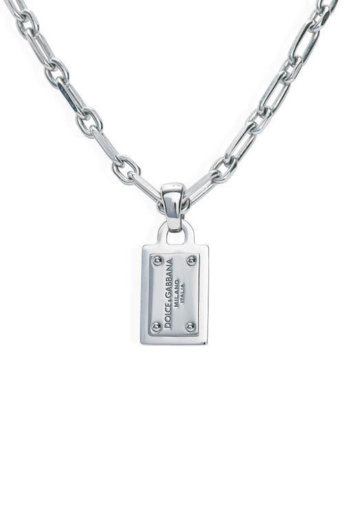 Dolce & Gabbana Mens Logo Pendant Necklace Product Image