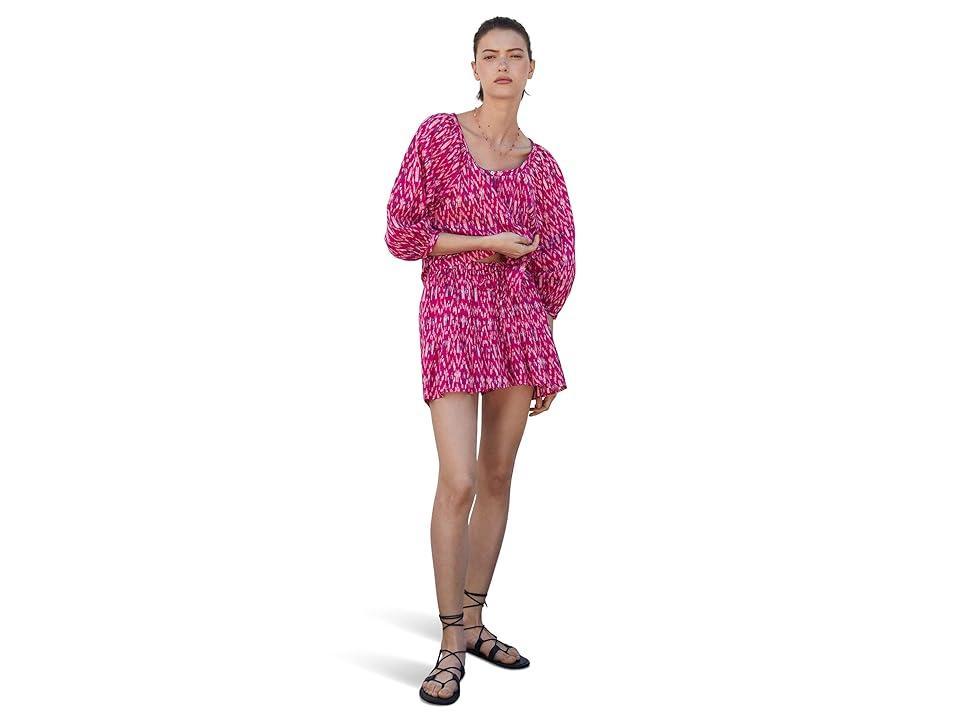 MANGO Blush Shorts (Fuchsia) Women's Clothing Product Image